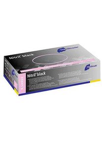 Meditrade® unisex Einmalhandschuhe Nitril® black schwarz Größe XL 100 St.