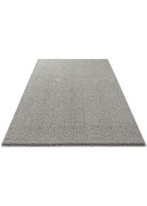 Home Affaire Teppich »Ariane«, rechteckig, Uni-Farben, weich durch Mikrofaser, flauschig, einfarbig, Shaggy-Look