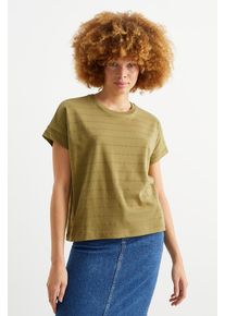 C&Amp;A T-Shirt-gestreift, Grün, Taille: 2XL