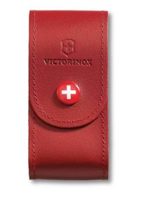Victorinox Leather Belt Pouch - Red - One size