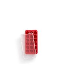 LEKUE Lékué Eismaschine Ice cube tray Round red w/lid