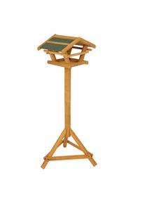 Cabane TIAKI avec support pour oiseaux sauvages.- L 38 x l 28 x H 100 cm