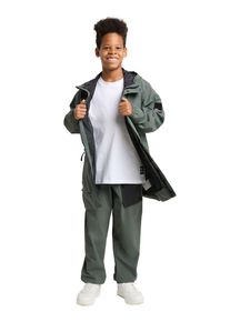 Jack Wolfskin Nieprzemakalny płaszcz dla nastolatk&oacute;w Teen Parka Youth 140 slate green