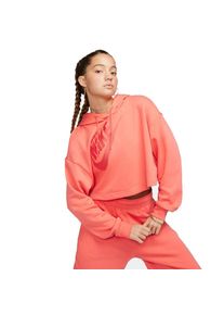 Nike Damen Sportswear Cropped Fleece Dance Hoodie orange