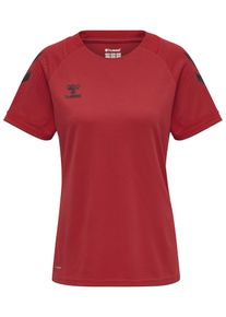 Hummel Dames Functioneel shirt 'Lead' donkerrood / zwart S
