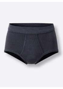 Heren Slip in marine geprint ,maat 6, Witt, 75% Katoen, 25% Polyester