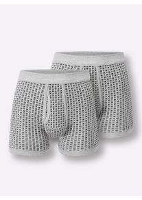 Herren Hose kurz in grau-bedruckt ,Größe 10, Witt, 75% Baumwolle, 25% Polyester