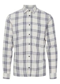 Casual Friday Heren Overhemd 'Anton' ecru / grijs M