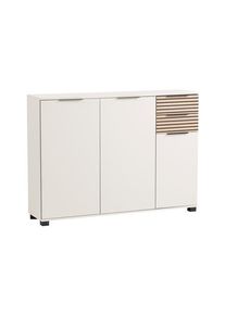 Tchibo - Schuhschrank »Alexa« - 142x35x105,5cm - schwarz - Holz / Metall / Kunststoff