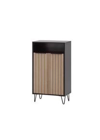 Tchibo - Schuhschrank »Hank« - 60x33x108cm - schwarz - Holz / Metall