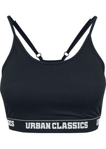 Urban Classics Ladies Sports Bra Bustier schwarz