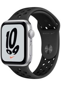 Apple Watch Nike Series 6 Aluminium 44 mm (2020) | GPS | silber | Sportarmband schwarz