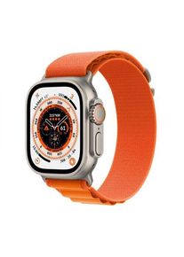 Apple Watch Ultra (2022) | 49 mm | GPS + Cellular | silber | Alpine Loop orange Small
