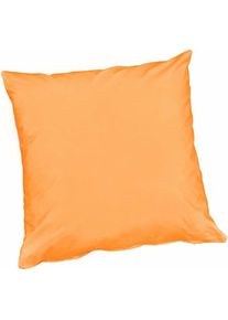 Emmevi Mv S.p.a. - Housse de Coussin en Coton Brillant 40x40 cm Taie d'oreiller Fermeture éclair - Orange Clair