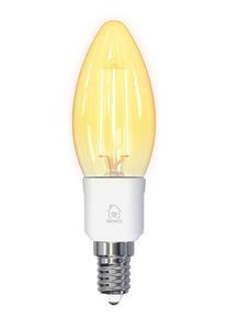 Deltaco SMART HOME LED filament lamp E14 WiFI 2.4GHz 4.5W 400lm dimmable 220-240V white