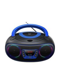 Denver TCL-212BT - Blue - Boombox - CD - FM - USB - Bluetooth - MP3 Spieler