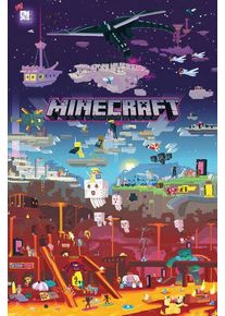 Minecraft World Beyond Poster multicolor