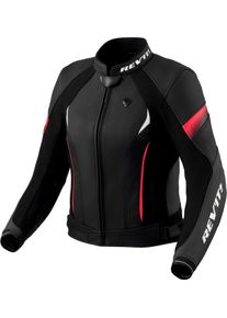 Revit Xena 4, leren jas vrouwen , kleur: zwart/pink , maat: 36