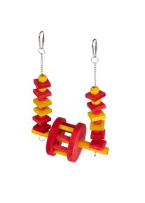 Balançoire TIAKI avec grande roue pour oiseaux taille S 20x15x6,3 cm, accessoire de cage