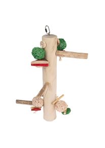 Trespolo XL TIAKI Swing in legno di Java 51 x 25 x 19 cm gioco per uccelli