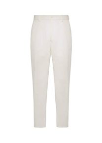 Boggi Milano Pantalon &agrave; plis Homme blanc taille 66