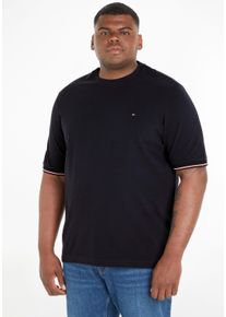 Tommy Hilfiger Big & Tall Tommy Hilfiger Big & Tall T-Shirt, (1 tlg.), mit Markenstreifen auch innen am Ausschnitt