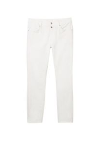 Tom Tailor Damen Alexa Slim Jeans, weiß, Uni, Gr. 33/28, baumwolle