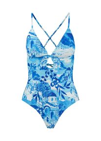 Shiwi Dames Badpak 'Rowy' blauw / marine / lichtblauw XS