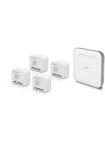 Bosch Smart Home Starterset mit 1 Controller II & 4 Licht-/Rollladensteuerungen, weiß (8750002078BL4)
