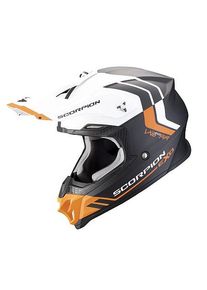 Scorpion VX-16 EVO Air Fusion Crosshelm (Schwarzmatt/Orange)