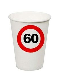 Funny 8 bicchieri di carta 60 ° compleanno (2er Multipack)