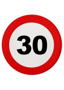 Funny 8 set di piatti 30 ° compleanno
