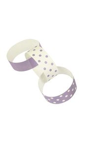 Guirlande de chaînes en papier amusantes points violet 240cm