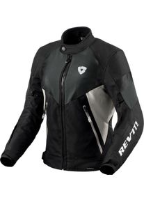 Revit Control H2O, waterdichte dames textieljas , kleur: zwart/lichtgrijs , maat: 34