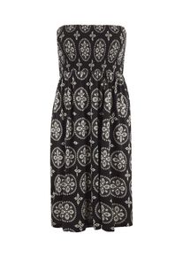 Lascana Strandkleid Damen creme / schwarz Größe 44