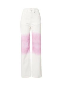 ABOUT YOU x Laura Giurcanu Dames Jeans 'Alexis' pink / wit 24-25