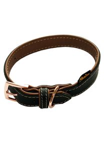 HEIM Gevoerde Halsband Rosé, zwart/bruin 55cm, 25mm Hond