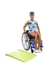 Barbie Ken Doll With Wheelchair & Ramp Fashionistas Brunette