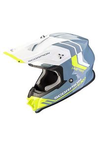 Scorpion VX-16 EVO Air Fusion Crosshelm (Blau/Neongelb)