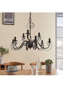 LINDBY 9-light chandelier Caleb in a country house style