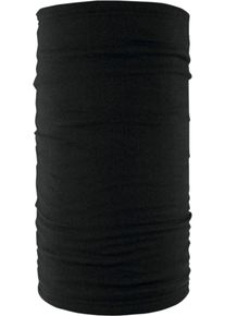 Zan Headgear Motley Tube Fleece Solid, multifunctional headwear , color: Black , size: One Size