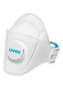 Atemschutzmaske Uvex silv-Air 5110, Schutzstufe FFP 1 NR, EN 149, Ausatmungsventil, weiß, 15 Stück