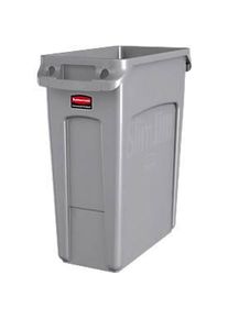 Rubbermaid Abfallbehälter Slim Jim®, Kunststoff, Fassungsvermögen 60 Liter, grau