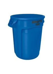 Rubbermaid Wertstoffsammler Brute, Polyethylen, rund, 121 l, blau