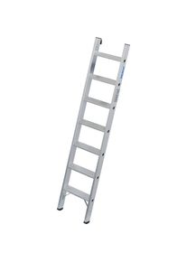 Krause Zwaarlast-aanlegladder, 80 mm diepe aluminium treden, tot 225 kg, 7 treden