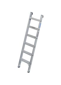Krause Zwaarlast-aanlegladder, 80 mm diepe aluminium treden, tot 225 kg, 6 treden