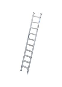 Krause Zwaarlast-aanlegladder, 80 mm diepe aluminium treden, tot 225 kg, 10 treden