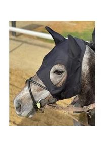 Fenwick Equestrian Maske Liquid Titanium mit Ohren Therapeutische Maske Schwarz L