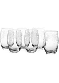 Leonardo Gläserset , Transparent , Glas , 6-teilig , 460,00 ml , Pantografieverzierung , Gläser, Gläsersets