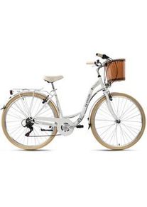 Da Capo Citybike , Weiß , Metall , 180x70x80 cm , female , Freizeit & Co, Sport & Fitness, Fahrräder, Citybikes